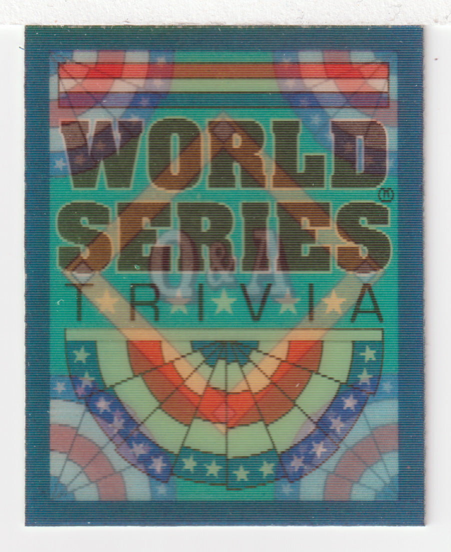 Q&A Card # 10 World Series (MLB Baseball Card) 1991 Score Magic Motion # 66 Mint