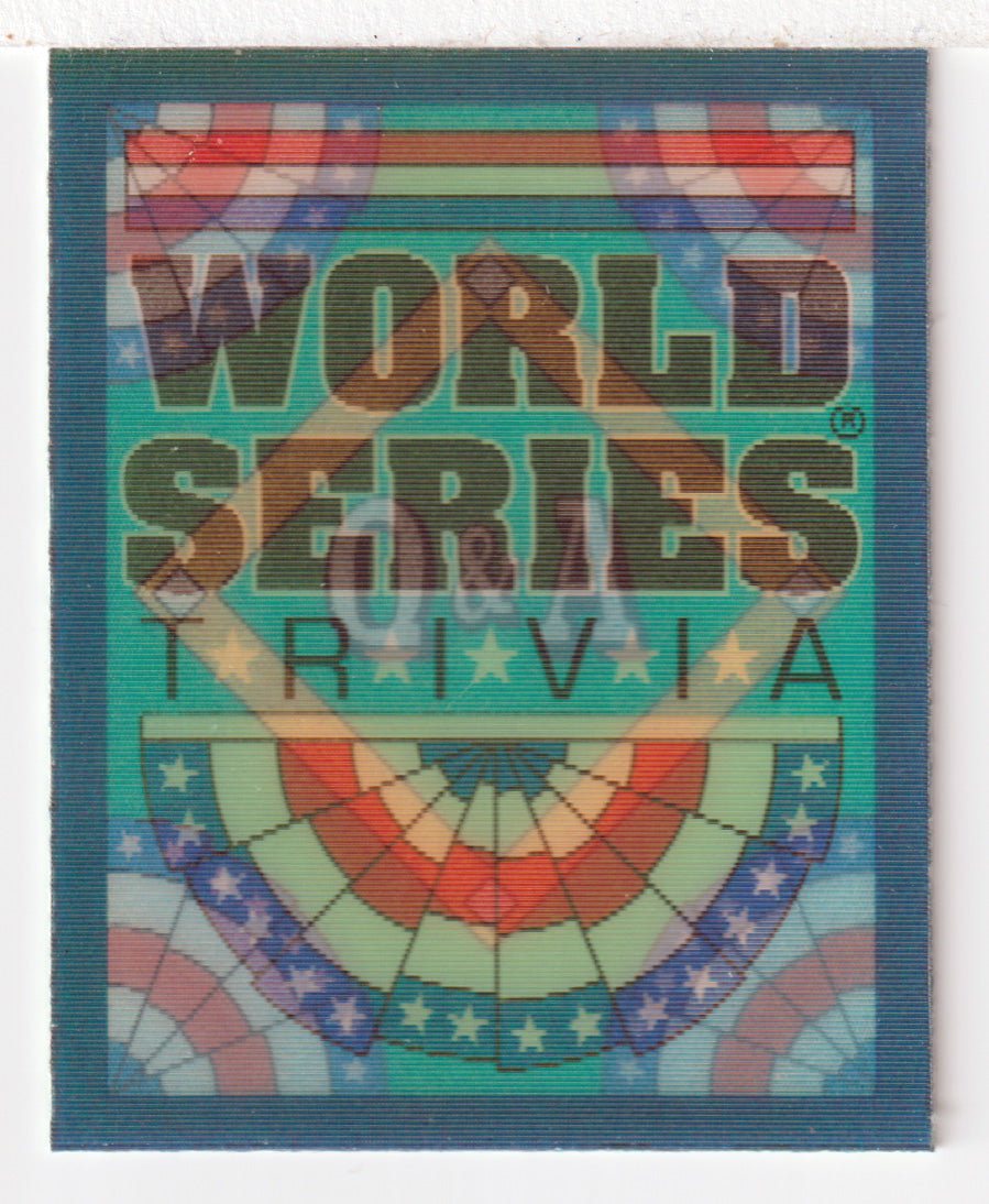 Q&A Card # 11 World Series (MLB Baseball Card) 1991 Score Magic Motion # 67 Mint