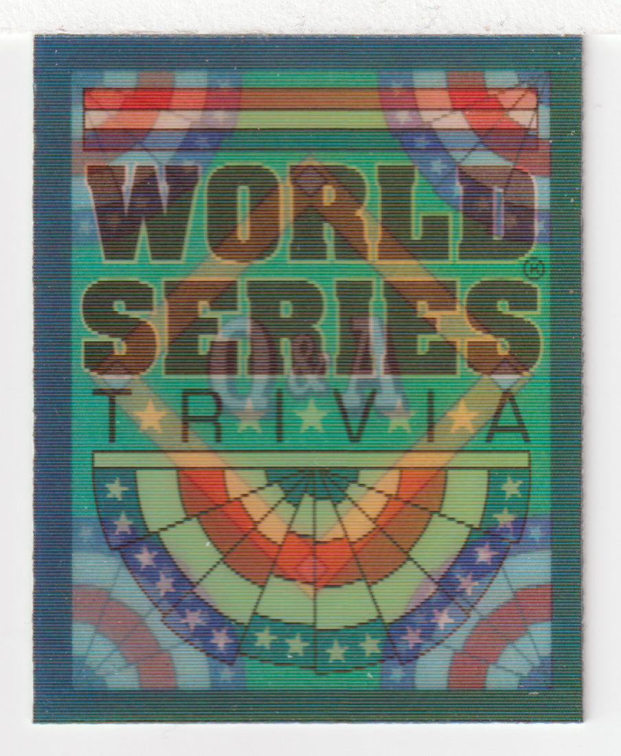 Q&A Card # 14 World Series (MLB Baseball Card) 1991 Score Magic Motion # 70 Mint