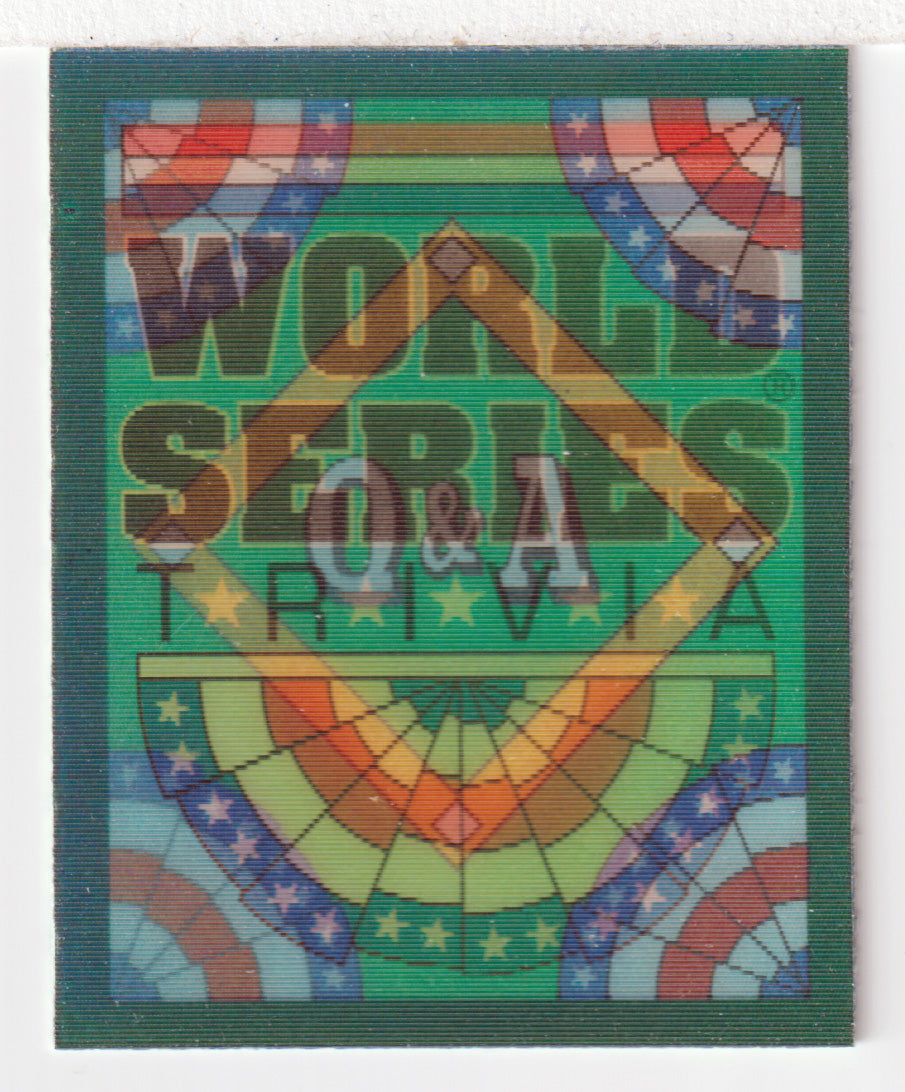 Q&A Card # 15 World Series (MLB Baseball Card) 1991 Score Magic Motion # 71 Mint
