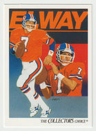 John Elway - Denver Broncos - Team Checklist (NFL Football Card) 1991 Upper Deck # 75 Mint