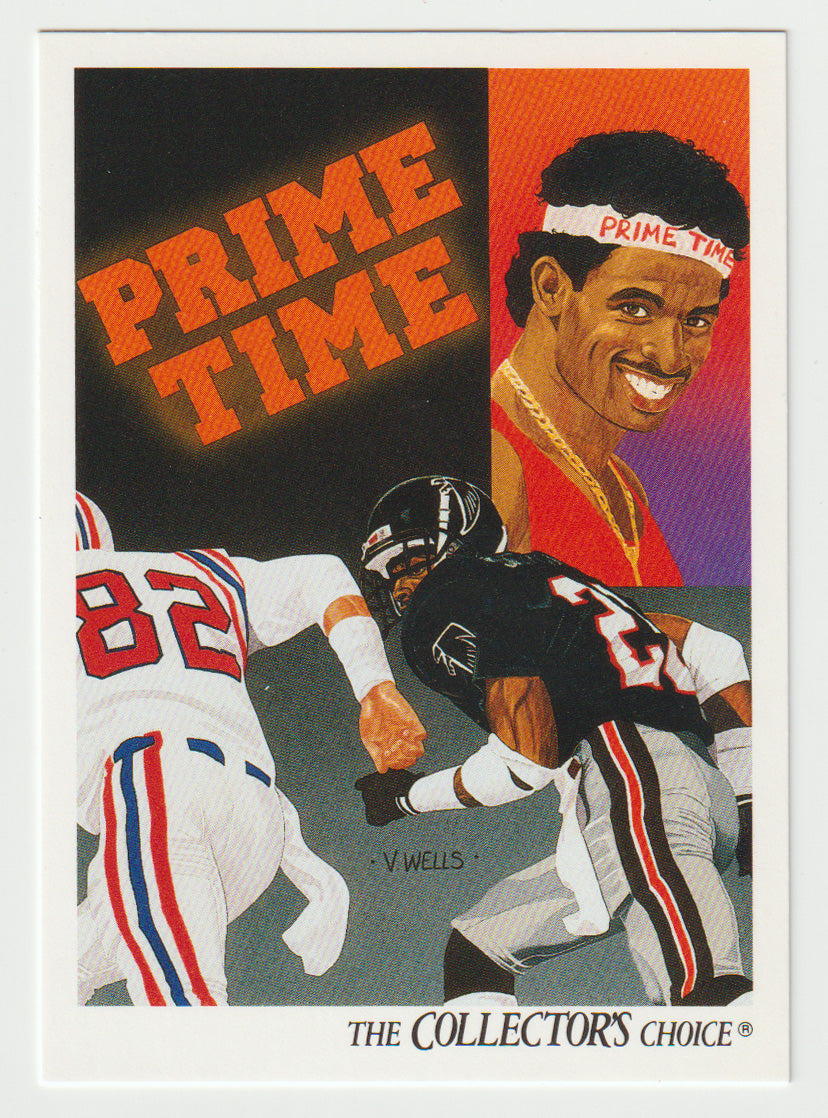 Deion Sanders - Atlanta Falcons - Team Checklist (NFL Football Card) 1991 Upper Deck # 85 Mint