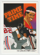 Deion Sanders - Atlanta Falcons - Team Checklist (NFL Football Card) 1991 Upper Deck # 85 Mint