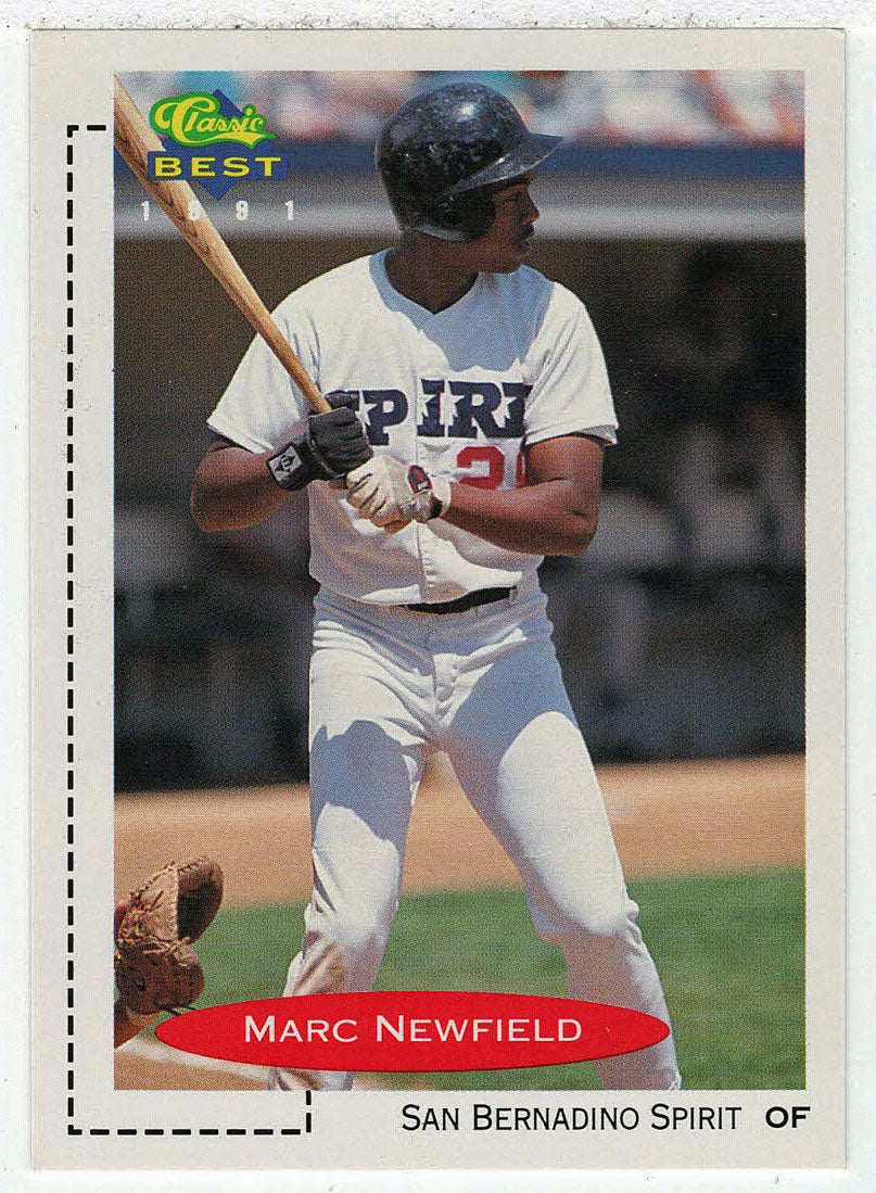 Marc Newfield - San Bernardino Spirit (MLB - Minor League Baseball Card) 1991 Classic Best # 4 Mint