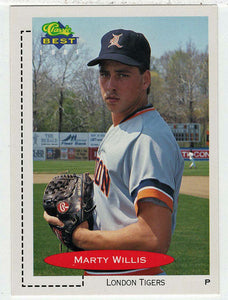 Marty Willis - London Tigers (MLB - Minor League Baseball Card) 1991 Classic Best # 6 Mint