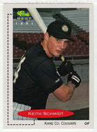 Keith Schmidt - Kane County Cougars (MLB - Minor League Baseball Card) 1991 Classic Best # 59 Mint