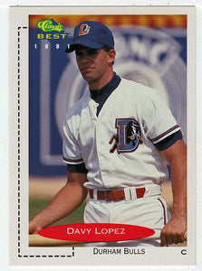 Davy Lopez - Durham Bulls (MLB - Minor League Baseball Card) 1991 Classic Best # 62 Mint