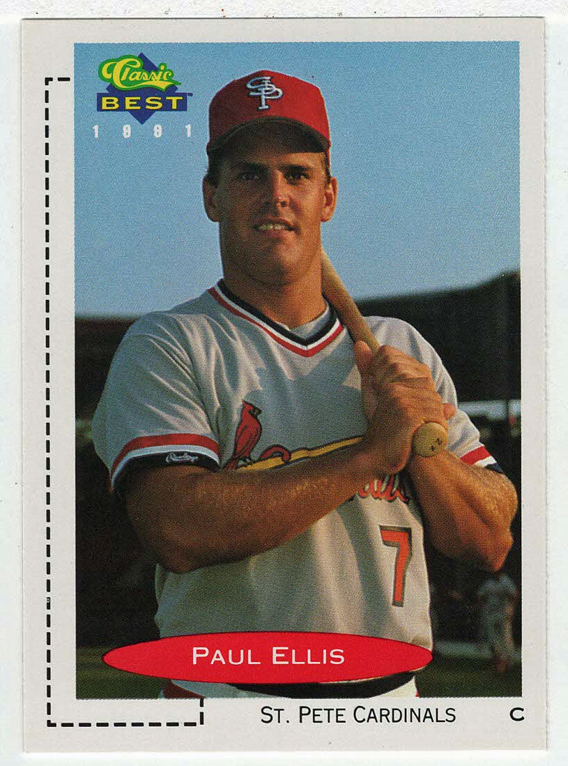 Paul Ellis - St. Petersburg Cardinals (MLB - Minor League Baseball Card) 1991 Classic Best # 81 Mint