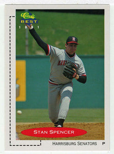Stan Spencer - Harrisburg Senators (MLB - Minor League Baseball Card) 1991 Classic Best # 84 Mint