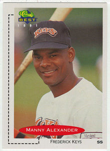 Manny Alexander - Frederick Keys (MLB - Minor League Baseball Card) 1991 Classic Best # 97 Mint