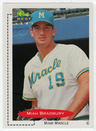 Miah Bradbury - Miami Miracle (MLB - Minor League Baseball Card) 1991 Classic Best # 110 Mint