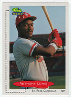 Anthony Lewis - St. Petersburg Cardinals (MLB - Minor League Baseball Card) 1991 Classic Best # 137 Mint