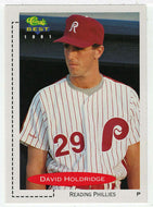 David Holdridge - Reading Phillies (MLB - Minor League Baseball Card) 1991 Classic Best # 155 Mint
