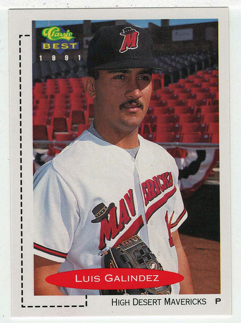 Luis Galindez - High Desert Mavericks (MLB - Minor League Baseball Card) 1991 Classic Best # 179 Mint