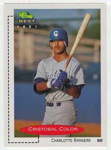 Cristobal Colon - Charlotte Rangers (MLB - Minor League Baseball Card) 1991 Classic Best # 183 Mint
