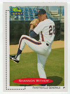 Shannon Withem - Fayetteville Generals (MLB - Minor League Baseball Card) 1991 Classic Best # 187 Mint
