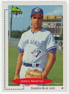 Gregg Martin - Dunedin Blue Jays (MLB - Minor League Baseball Card) 1991 Classic Best # 193 Mint