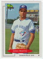 Gregg Martin - Dunedin Blue Jays (MLB - Minor League Baseball Card) 1991 Classic Best # 193 Mint