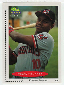 Tracy Sanders - Kinston Indians (MLB - Minor League Baseball Card) 1991 Classic Best # 202 Mint
