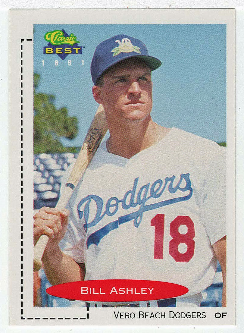 Bill Ashley - Vero Beach Dodgers (MLB - Minor League Baseball Card) 1991 Classic Best # 210 Mint
