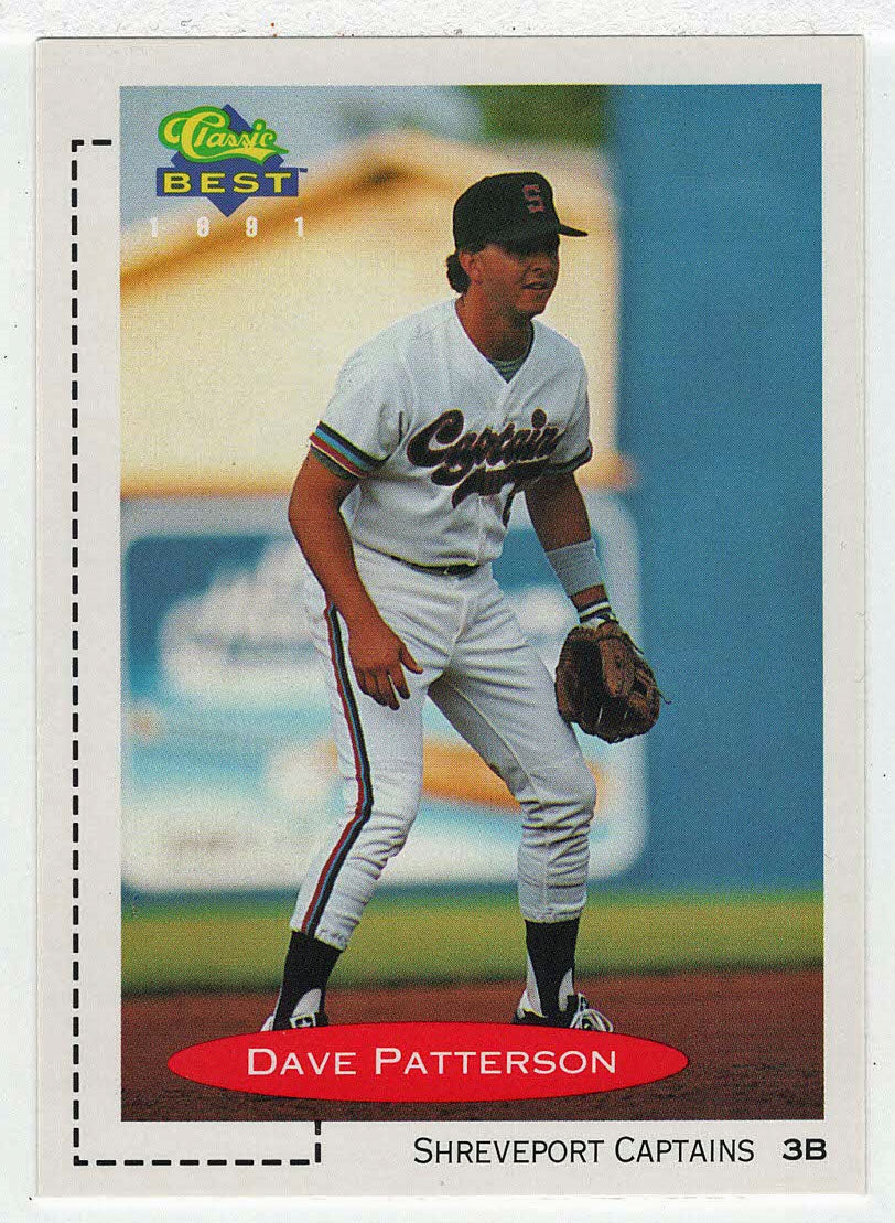Dave Patterson - Shreveport Captains (MLB - Minor League Baseball Card) 1991 Classic Best # 253 Mint