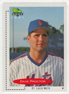 Dave Proctor - St. Lucie Mets (MLB - Minor League Baseball Card) 1991 Classic Best # 257 Mint