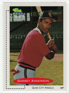 Garret Anderson - Quad City Angels (MLB - Minor League Baseball Card) 1991 Classic Best # 258 Mint