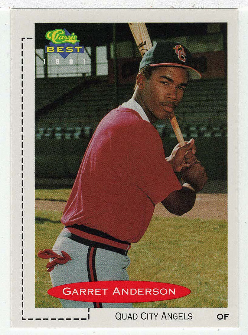 Garret Anderson - Quad City Angels (MLB - Minor League Baseball Card) 1991 Classic Best # 258 Mint