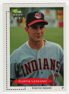 Curtis Leskanic - Kinston Indians (MLB - Minor League Baseball Card) 1991 Classic Best # 297 Mint
