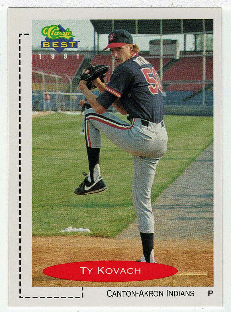 Ty Kovach - Canton-Akron Indians (MLB - Minor League Baseball Card) 1991 Classic Best # 309 Mint