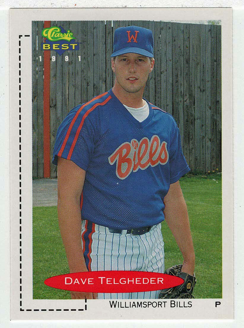 Dave Telgheder - Williamsport Bills (MLB - Minor League Baseball Card) 1991 Classic Best # 342 Mint