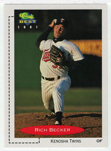 Rich Becker - Kenosha Twins (MLB - Minor League Baseball Card) 1991 Classic Best # 345 Mint