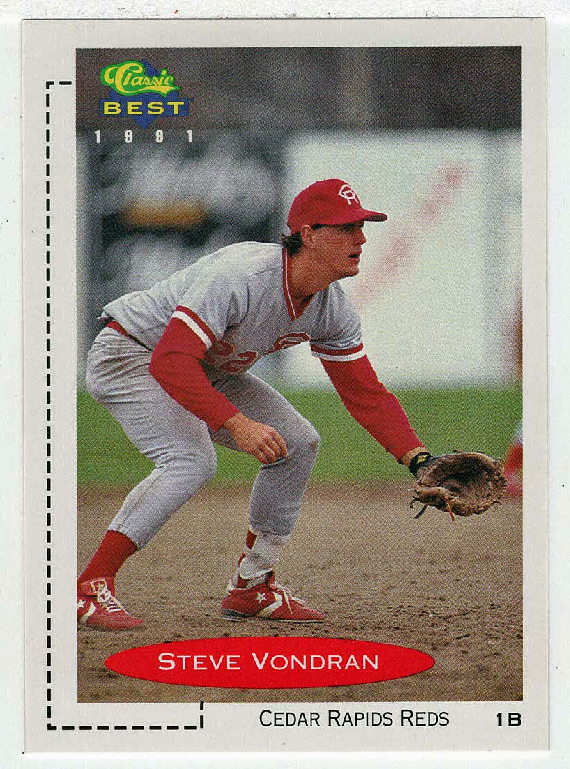 Steve Vondran - Cedar Rapids Reds (MLB - Minor League Baseball Card) 1991 Classic Best # 346 Mint
