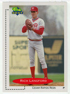 Rich Langford - Cedar Rapids Reds (MLB - Minor League Baseball Card) 1991 Classic Best # 347 Mint