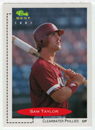 Sam Taylor - Clearwater Phillies (MLB - Minor League Baseball Card) 1991 Classic Best # 349 Mint