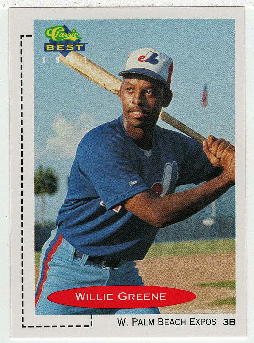 Willie Greene - West Palm Beach Expos (MLB - Minor League Baseball Card) 1991 Classic Best # 350 Mint