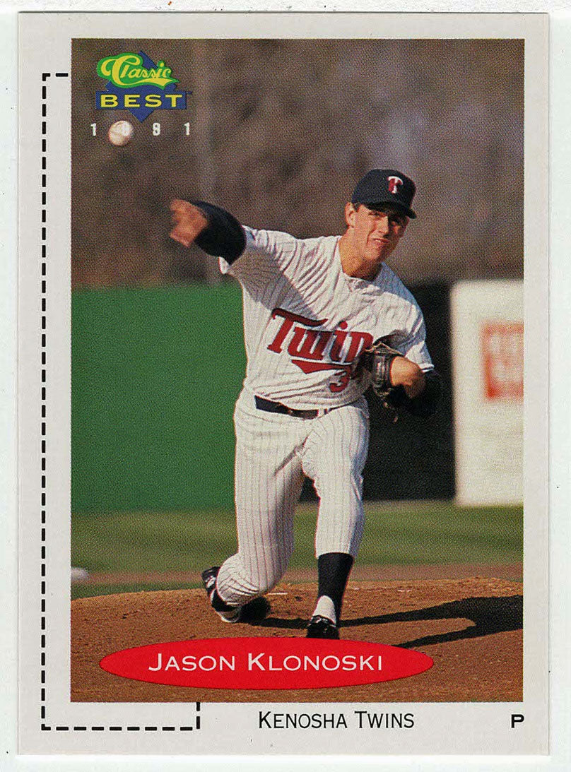 Jason Klonoski - Kenosha Twins (MLB - Minor League Baseball Card) 1991 Classic Best # 370 Mint