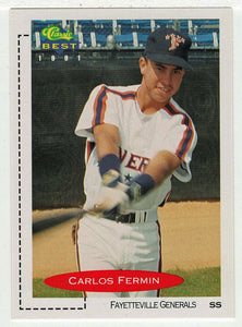Carlos Fermin - Fayetteville Generals (MLB - Minor League Baseball Card) 1991 Classic Best # 374 Mint