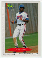 D.J. Dozier - Williamsport Bills (MLB - Minor League Baseball Card) 1991 Classic Best # 387 Mint