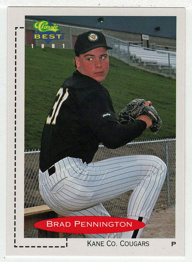 Brad Pennington - Kane County Cougars (MLB - Minor League Baseball Card) 1991 Classic Best # 390 Mint