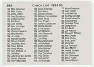 Checklist # 3 (MLB - Minor League Baseball Card) 1991 Classic Best # 393 Mint