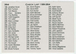 Checklist # 4 (MLB - Minor League Baseball Card) 1991 Classic Best # 394 Mint