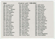 Checklist # 4 (MLB - Minor League Baseball Card) 1991 Classic Best # 394 Mint