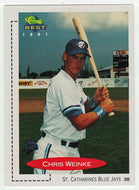 Chris Weinke - St. Catharines Blue Jays (MLB - Minor League Baseball Card) 1991 Classic Best # 419 Mint
