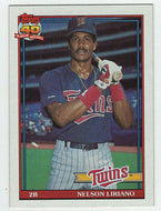 Nelson Liriano - Minnesota Twins (MLB Baseball Card) 1991 Topps # 18 Mint