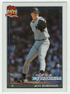 Jeff D. Robinson - New York Yankees (MLB Baseball Card) 1991 Topps # 19 Mint