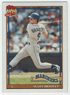 Scott Bradley - Seattle Mariners (MLB Baseball Card) 1991 Topps # 38 Mint