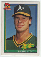 Rick Honeycutt - Oakland Athletics (MLB Baseball Card) 1991 Topps # 67 Mint
