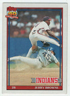 Jerry Browne - Cleveland Indians (MLB Baseball Card) 1991 Topps # 76 Mint