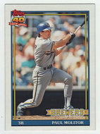 Paul Molitor - Milwaukee Brewers (MLB Baseball Card) 1991 Topps # 95 Mint